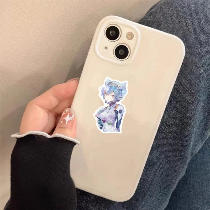 50PCS NEON GENESIS EVANGELION stickers high color value creative animation cartoon decorative mobile phone shell DIY stickers view 4
