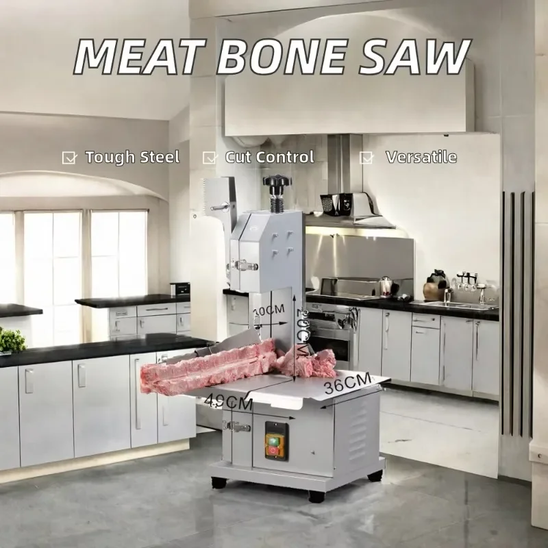 Efficient Multifunctional Meat Cutter Mini/Large New Bone Saw Cutter Semi-automatic Operation Adjustable Meat