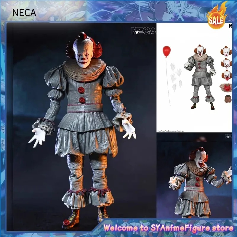 Auf Lager NECA Clown Returns Welcome To Delhi Pennywise Bewegliche 7-Zoll-Actionfigur Modellspielzeug Sammlerstück Geschenk