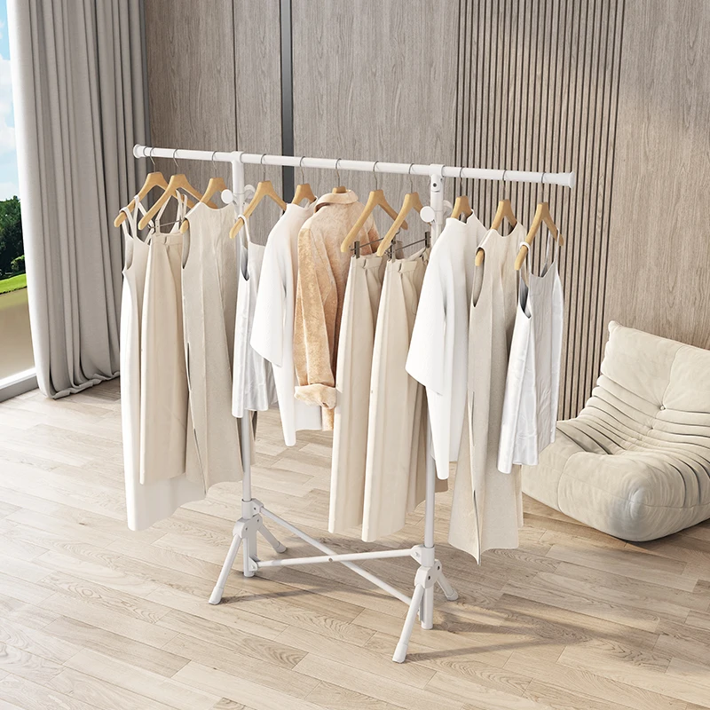 

Metal Drying Rack Floor Standing Bedroom Living Room Garment Rack Foldable Indoor Outdoor Clothing Rack High Quality Coat Rack