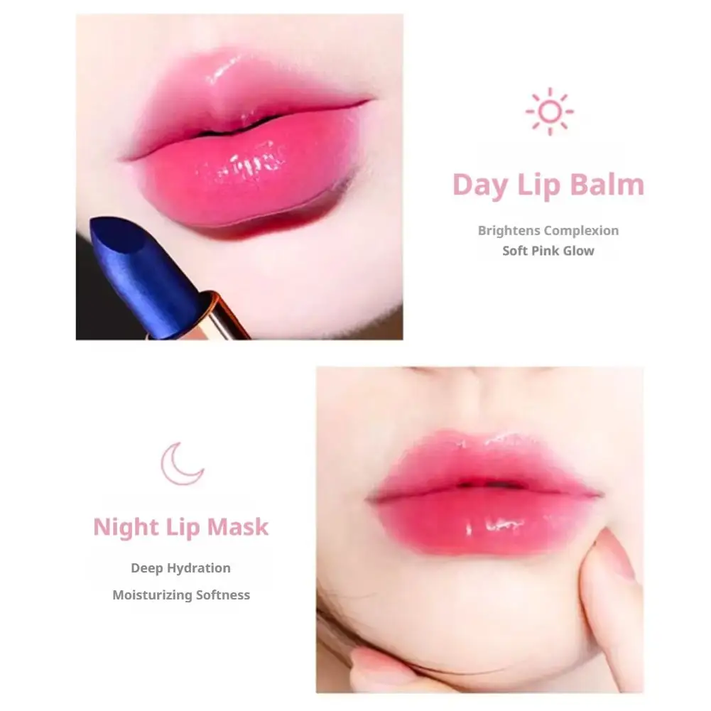 Color Changing Lipstick Waterproof Blue Lipstick That Turn PinkWipe Blue Turns To Pink Moisturizing Lipstick Lip Gloss Lips Care
