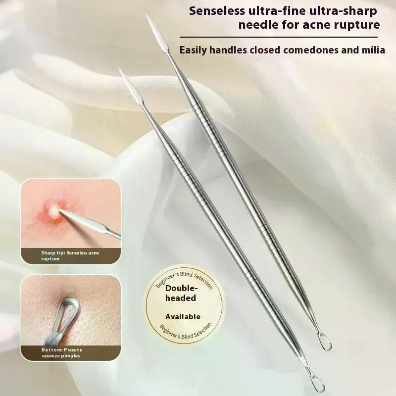 Professionele Ultrafijne Mobiele Puistjes Mee-eter Whitehead Clip Schoonheidssalon Verwijder AcneVette Deeltjes Naald Tool Beauty Tools