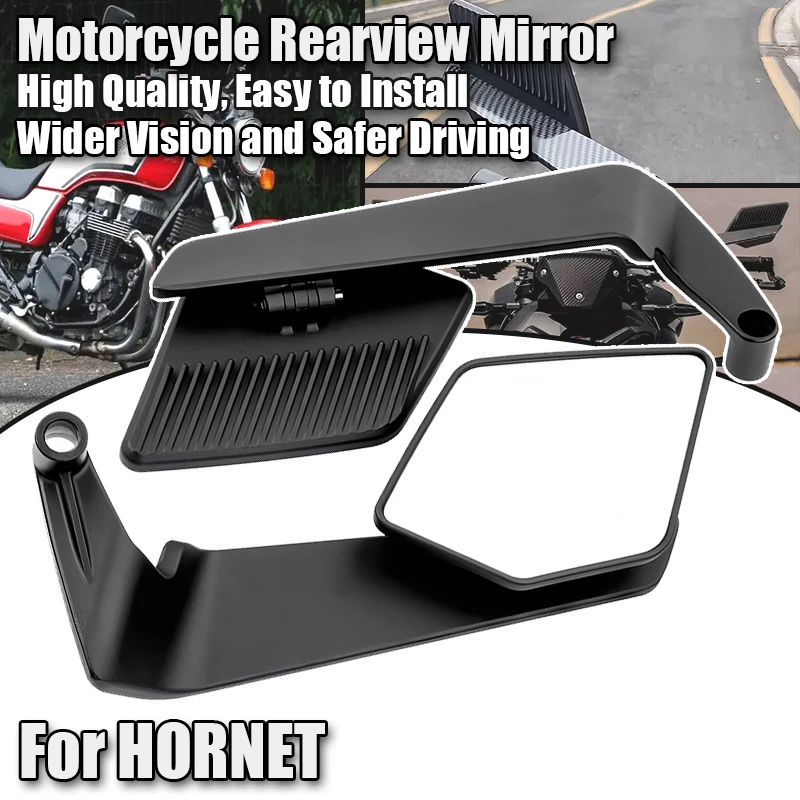 For Hornet CB750 CB500 CB600F CB1000 Hornet 600 Motorcycle Foldable Rearview Side Mirror Rotation Adjustable Rear View Mirror