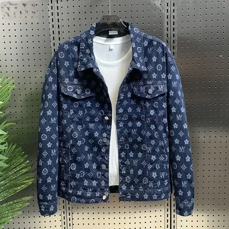 

MEN's Fashion Casual Cotton Denim Jacket with Soft Lining - Perfect for Autumn