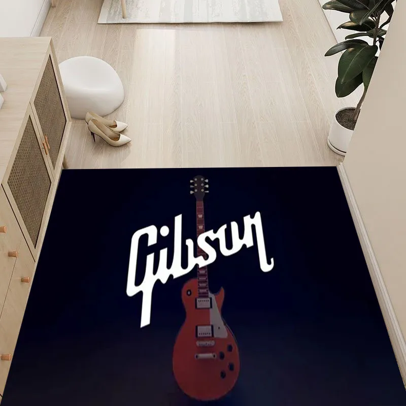 F-Fender Guitar Printed Carpet for House Living Room Bedroom Decoration Kitchen Foot Soft Mat Bedside Sofa Bathroom Rug