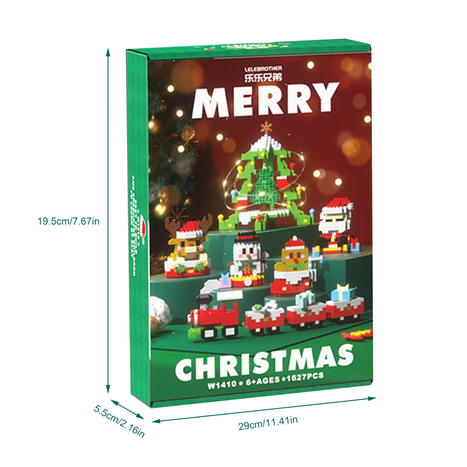 Kerst Bouwsteenspeelgoed Kerstman Sneeuwpop Elanden Boom Micro Baksteen Puzzel Kerst Micro Blokken Kerstcadeaus voor kinderen