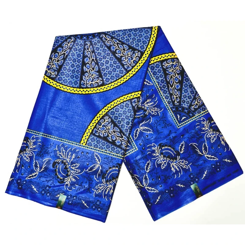 

Super Real Wax Fabric For Dress New Super Pagne Veritable Guaranteed African 100% Cotton 6 Yards