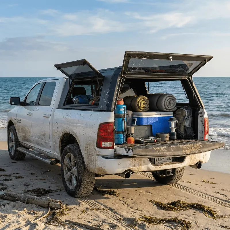 

Truck Hardtop Sliding Windows Bed Cover Pick up Amarok Canopy for DOGE RAM 2500/1500 2019+ 6.4FT