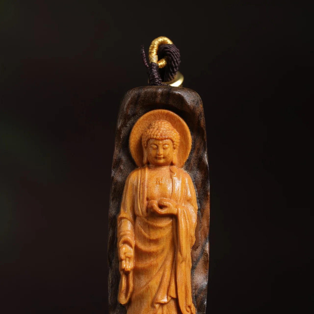 Mahavairocana Buddha Pendant Buddhist Amulet Sweater Chain Hanging Charm Necklace Jewelry Home Decor Collectible Craft Gift