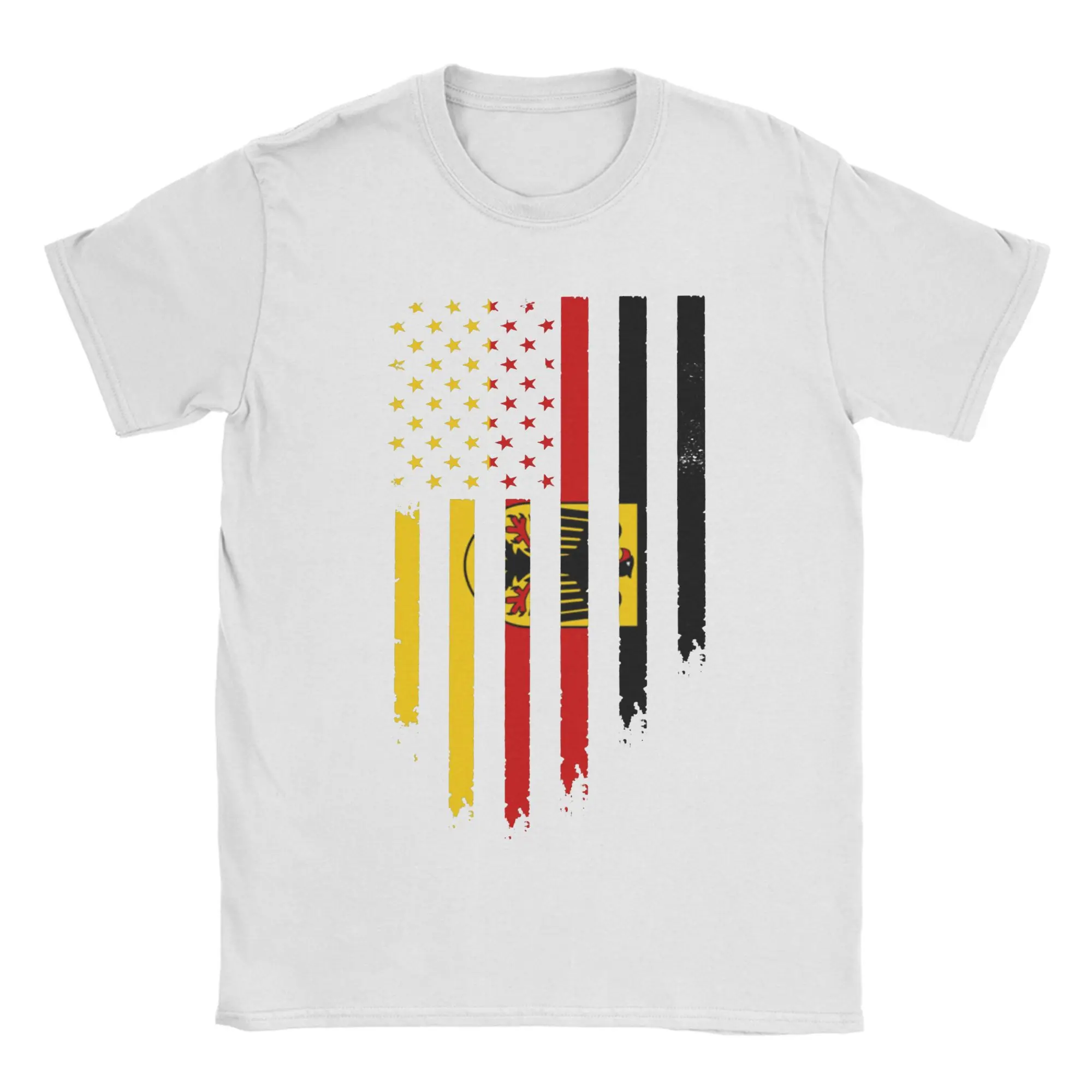 Germany German Roots T Shirts for Men Women 100% Cotton Amazing T-Shirts O Neck German Flag Tees Short Sleeve Tops 4XL 5XL 6XL