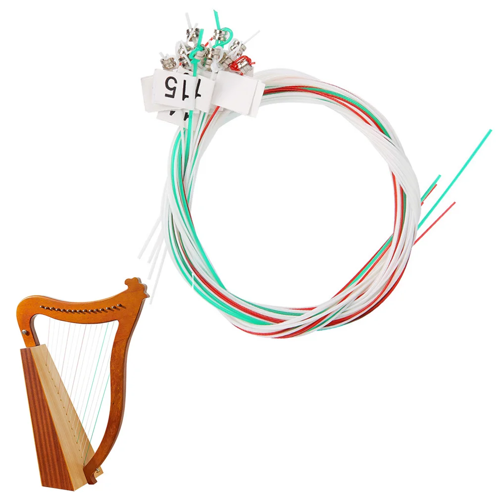 

Lyre Strings Professional Harp Musical Instrument Nylon Replacement Durable Parts Accessories Uniform Stability Sound Quality