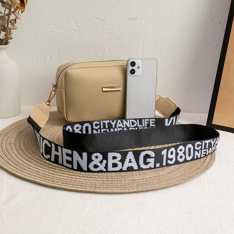 Frauen Handtasche und Geldbörse einfache Designer Mode lässig Umhängetasche breiten Riemen Umhängetasche weibliche kleine Telefon Umhängetasche – Detail 20