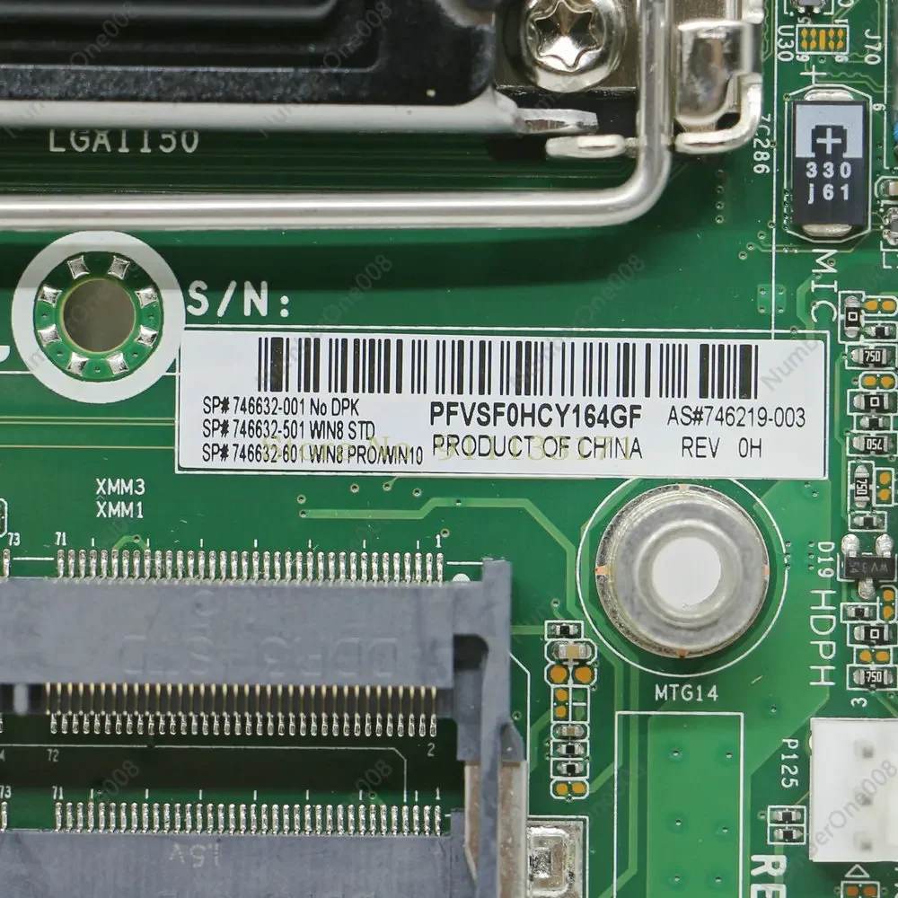 LGA1150 Motherboard for ProDesk 600 G1/Elitedesk 800 G1 DM - Models 746219-003/746632-001/501/601