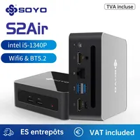 SOYO New S2 Air MINIPC Intel i5-1340P Gaming Mini PC Wifi6 Win11 Pro 16GB DDR4 1TB M.2 NVME SSD Dual HDMI Portable Computer Host