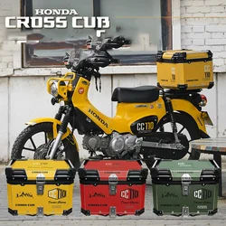 40L/45L Motorcycle Rear Trunk Tailbox Luggage Case Aluminium Storage General Purpose Motorcycle Tool Box for Honda Cub CC110