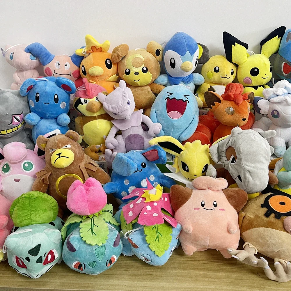 Pokemon Plush Toy Scorbunny Sylveon Ponyta Plushies Toys Pikachu Peluche Mimikyu Nidorina Porygon Emolga Stuffed Dolls Kids Gift view 4