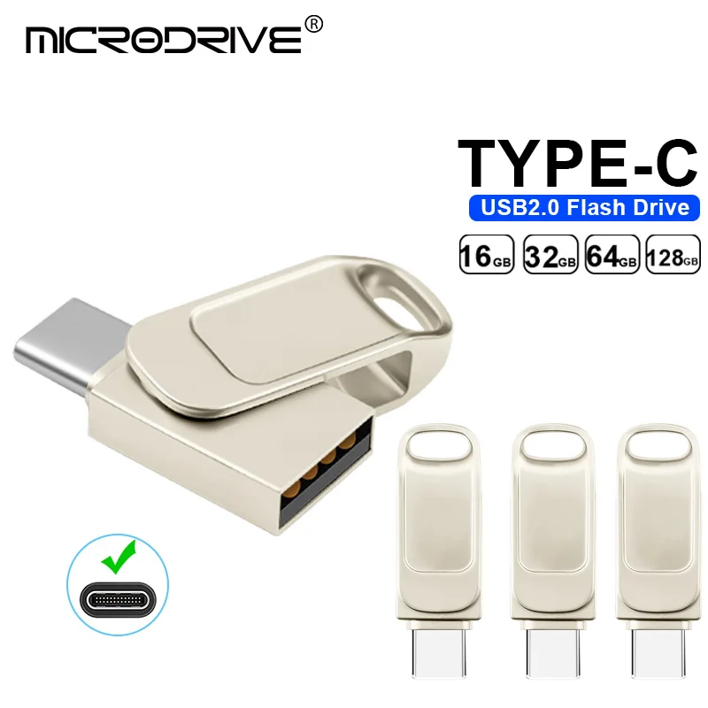 

mini type c USB Flash Drive 64GB High Speed Micro USB Stick OTG Type-C Pen Drive 16GB 32GB 128gb Memory Stick for iphone Samsun