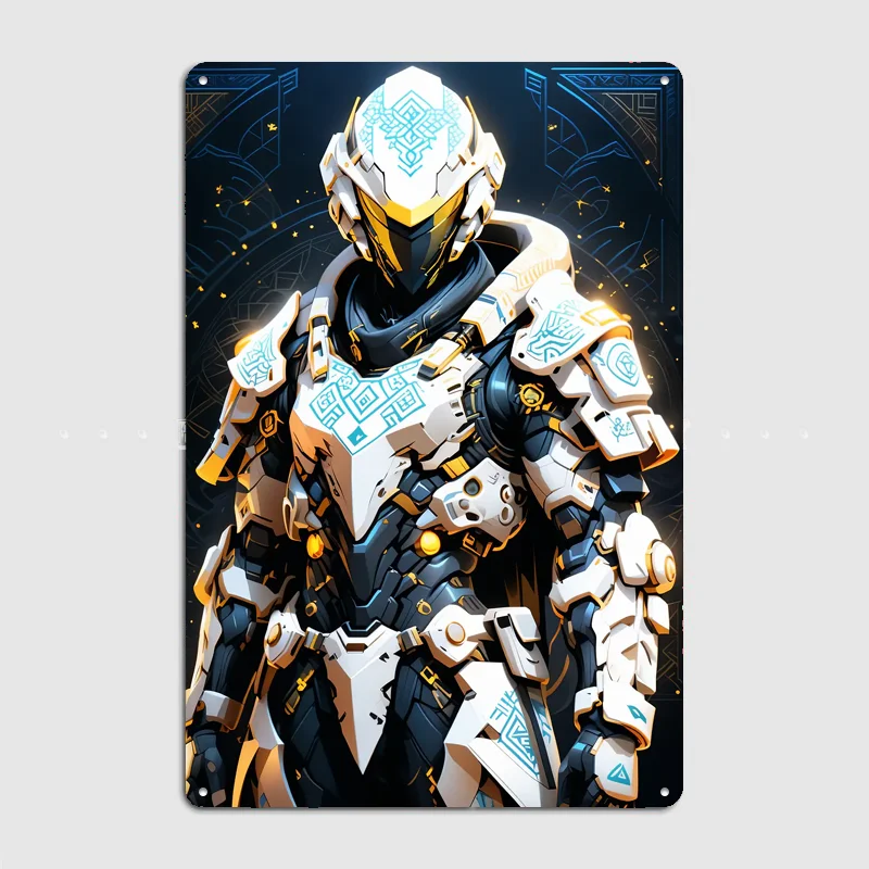 The Infiltration Cyborg IF 404 Silent Stalker Poster Metal Sign Bedroom Indoor Home Decor Custom Posters Wall Room Decorations