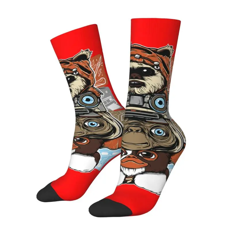 Custom Cool 80s Horror Christmas Movie Lcon Socks Women Men Warm 3D Printed Gremlins Gizmo Monster Gremlin Film Sports  Socks