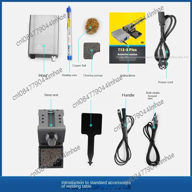 For T12 Intelligent Digital Display Soldering Iron Core Soldering Station Sleep 4 Seconds Heating Cell Phone Repair