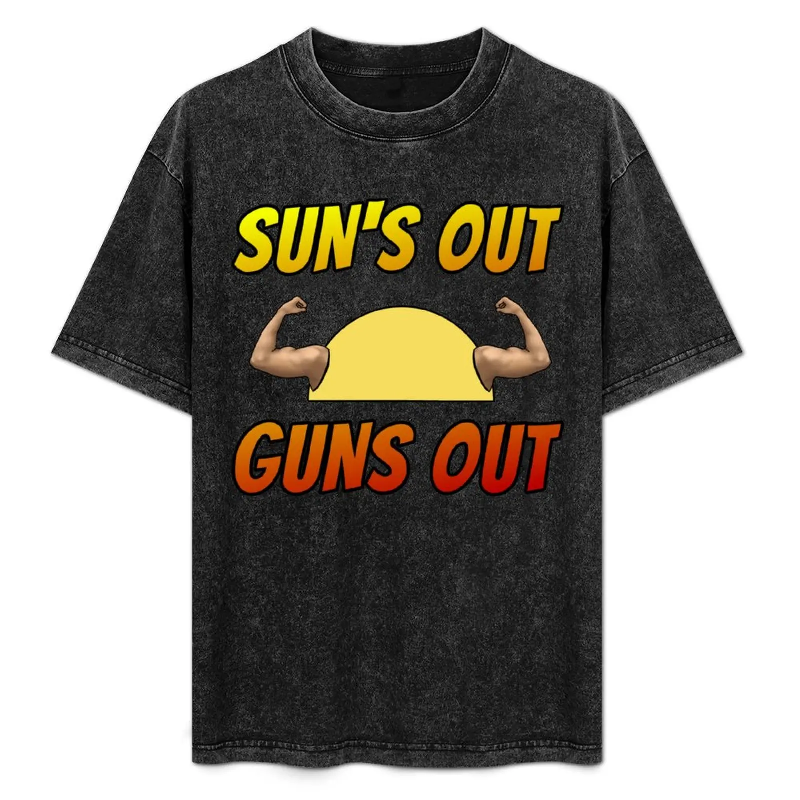 

Sun's Out Guns Out T-Shirt Plus Size Summer Short Sleeve T-Shirt