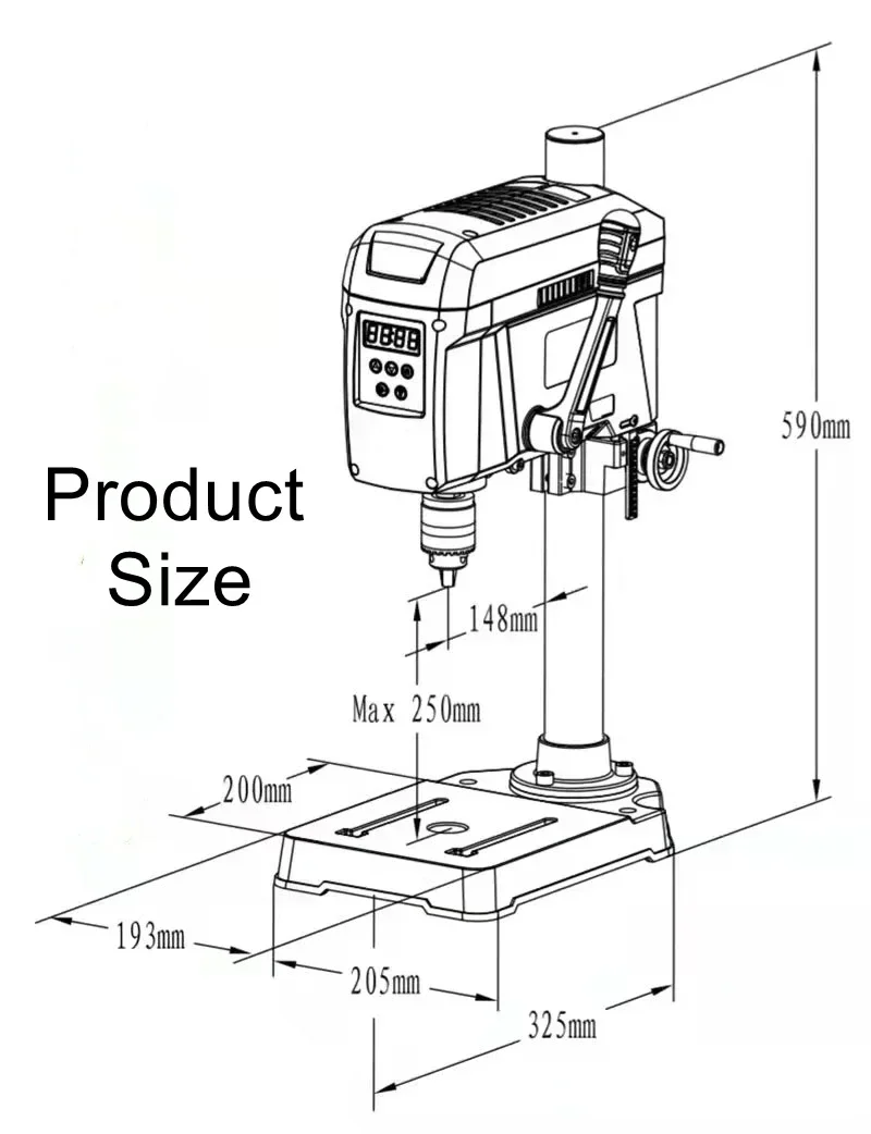 516809 Mini Strong Drill Brushless Motor High Torque Low Noise, Lighting, Laser Positioning Speed Memory