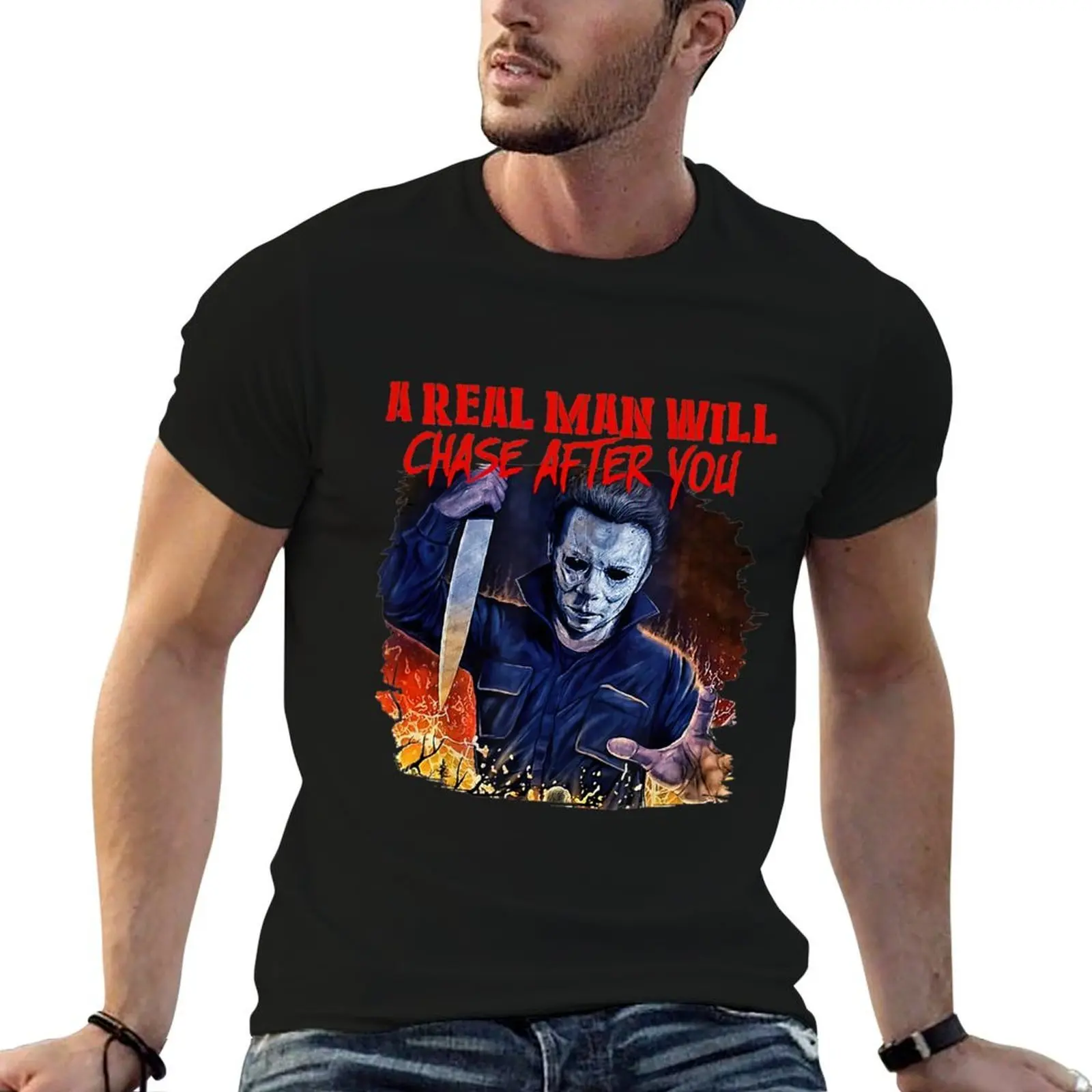 A Real Man Will Chase After You T-Shirt mens graphic t shirts g man t shirts for men t shirts for man graphic tees T-shirt