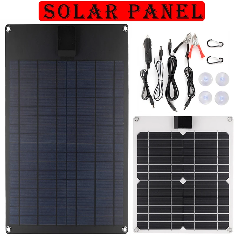 Pannello solare 15W/18W 12V/18V + cavo di ricarica caricabatteria portatile USB 5V 2A caricabatterie per celle solari per telefono cellulare esterno