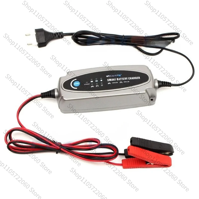 For 12V Car Motorcycle Battery Charger, 0.8A 3.6A Smart Lead Acid Battery Charging Adapter