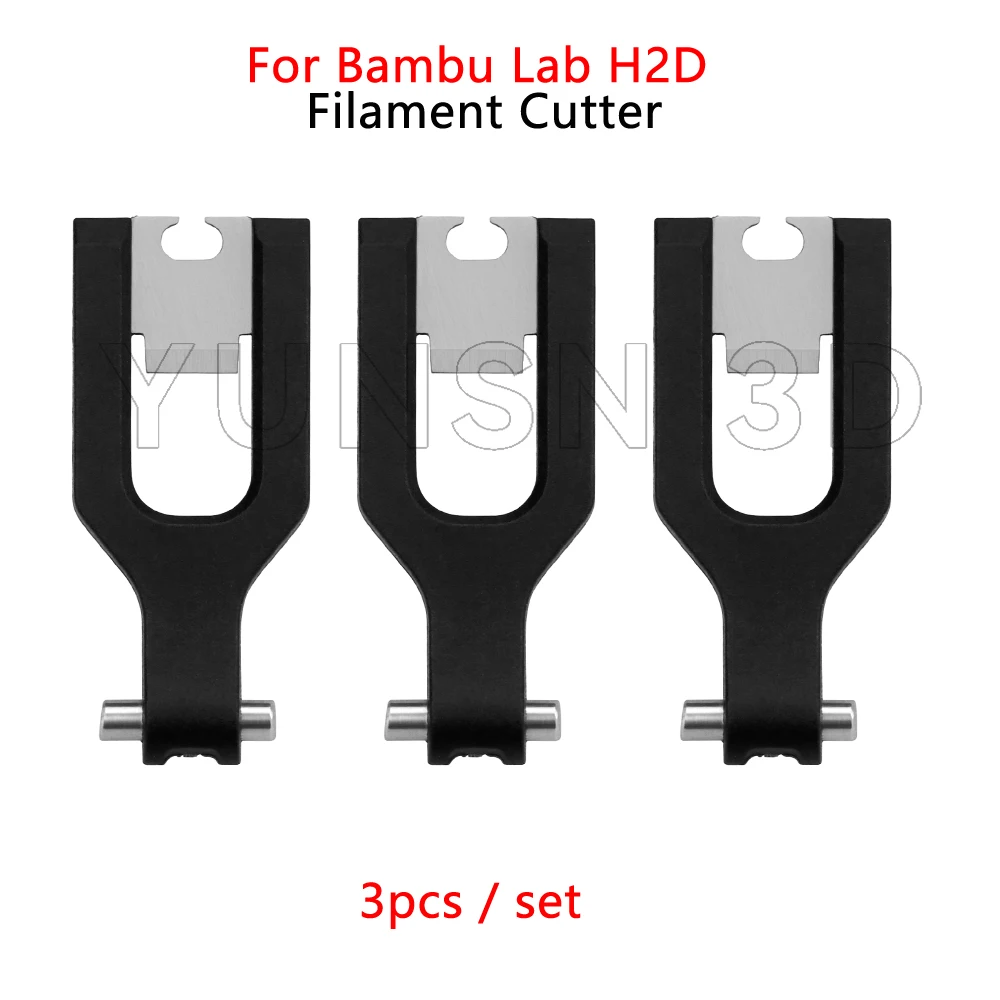 3-teiliges Set Filamentschneider-Klingen für Bambu Lab H2D Filamentschneider Ersatzteil für Bambulab H2D 3D-Drucker Zubehör – Detail 7