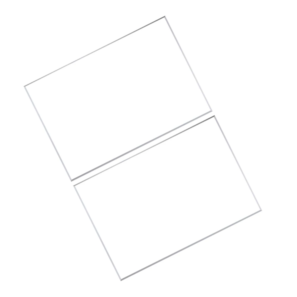 

2 Pcs Acrylic Engraving Painting Acrilicos Invitations Blanks Light Panel Glass Door