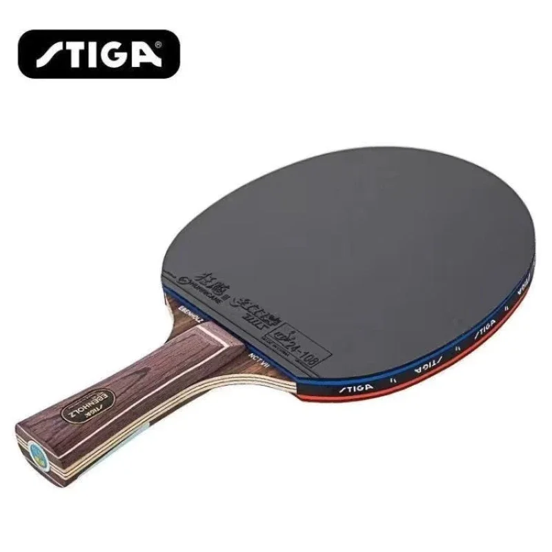 Racchetta da ping pong professionale STIGA Nano Carbon King ebano 7 Metal Standard Pure Wood 7 Layer burning Butterfly