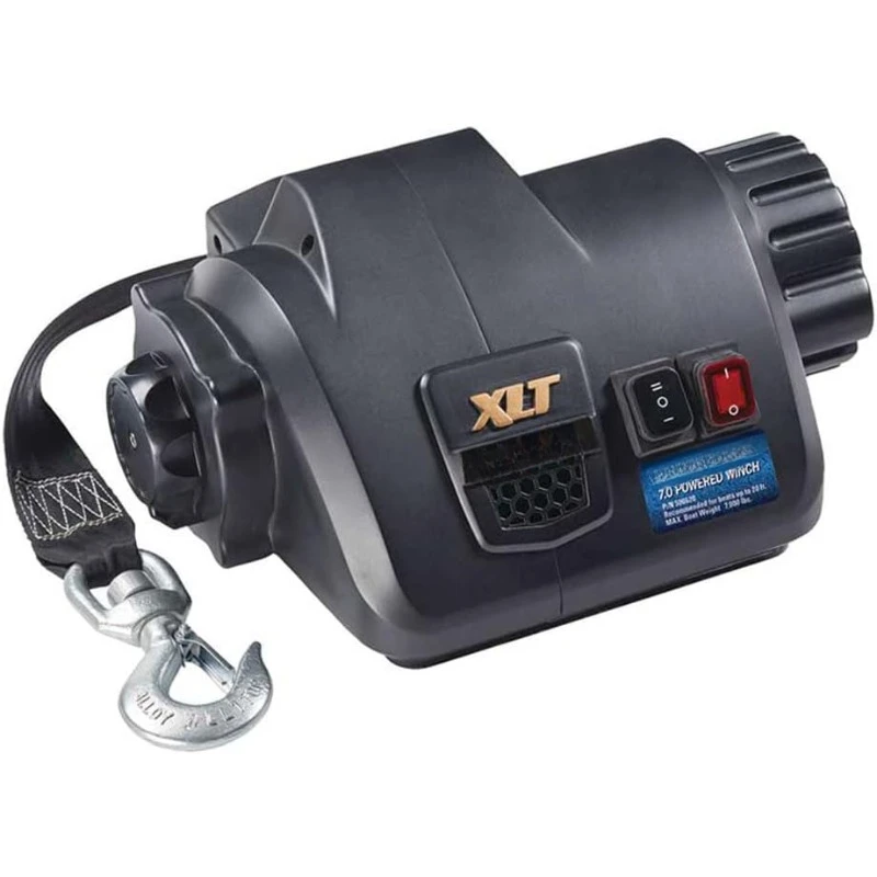 500620 XLT Powered Electric Boat Trailer Winch , 7,000 lbs. Capacity, Wireless Remote Included