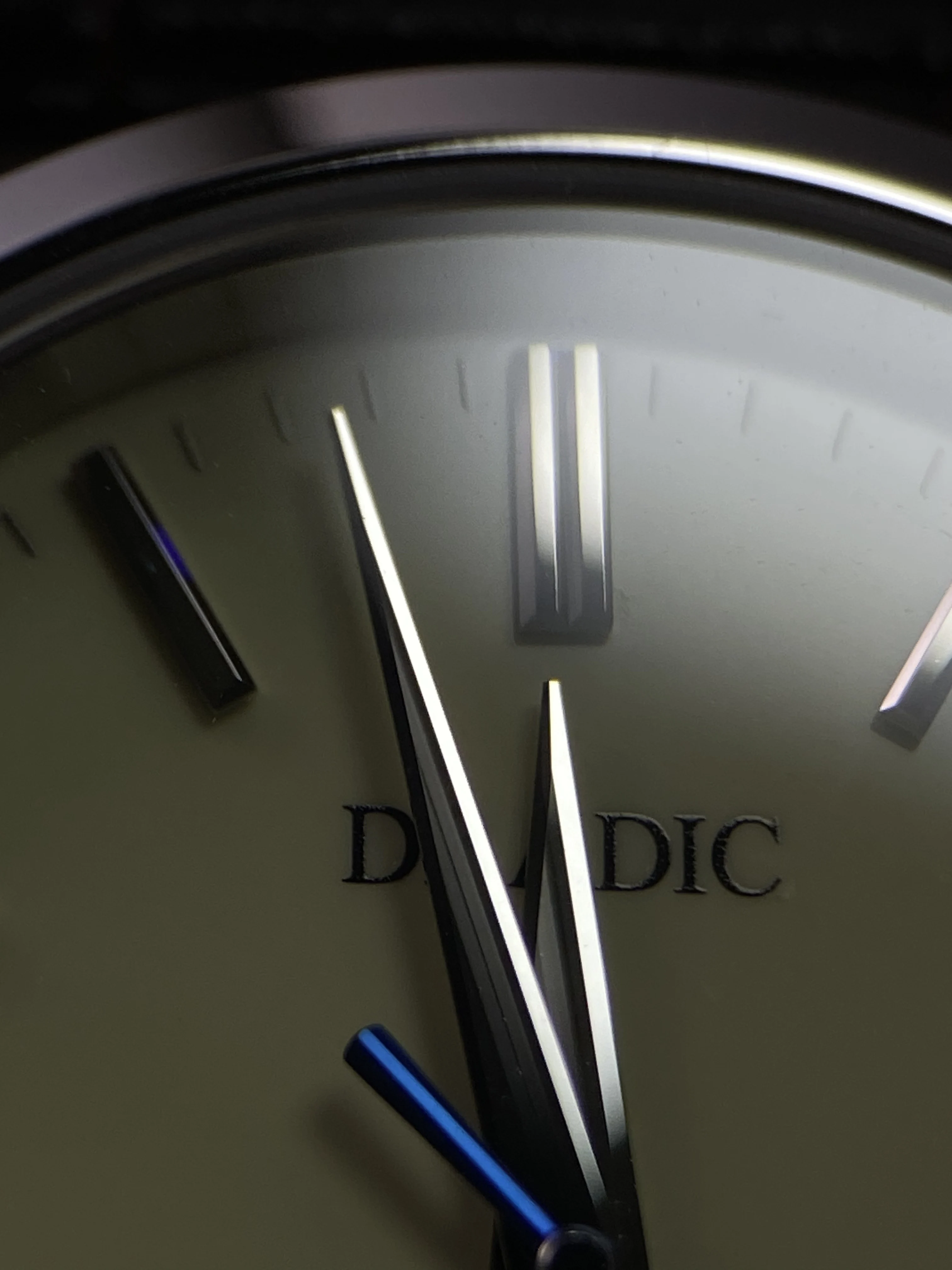 GS quartz retro watch enamel cream dial champagne metal dial scale polished fine hands 5-sided polished waterproof sapphire