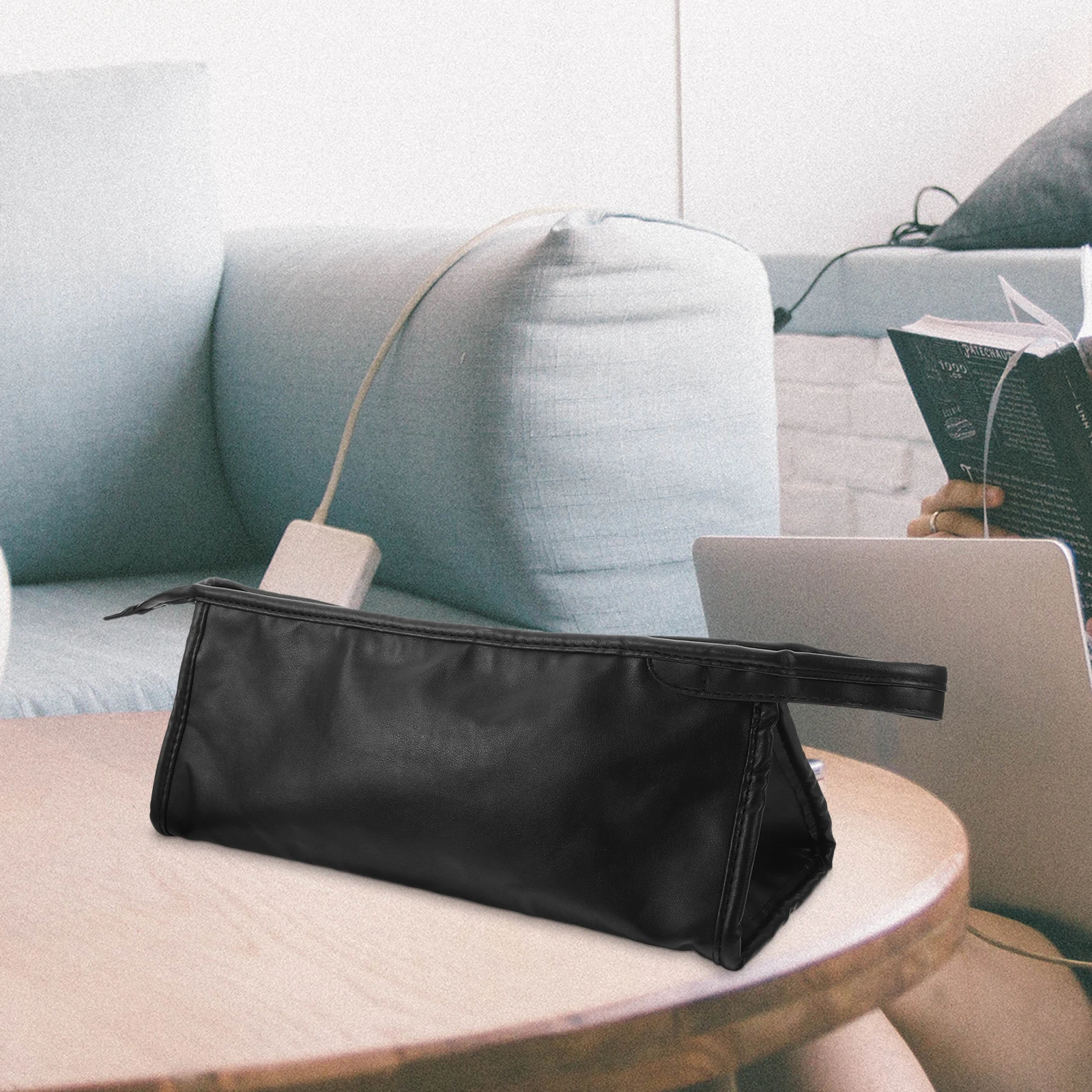 

Hair Dryer Storage Bag Black Portable Travel Case for Blow Curling Iron Tools Lightweight Shockproof ganizer Stylish