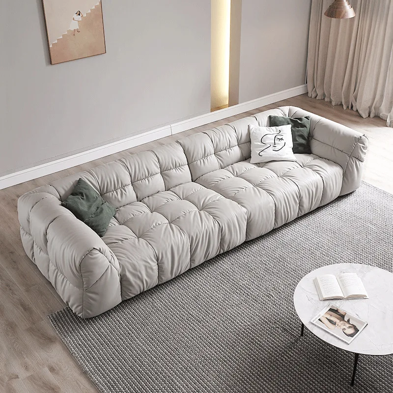 Anti-cat scratch sofa, leather art living room technology cloth sofa, sofa