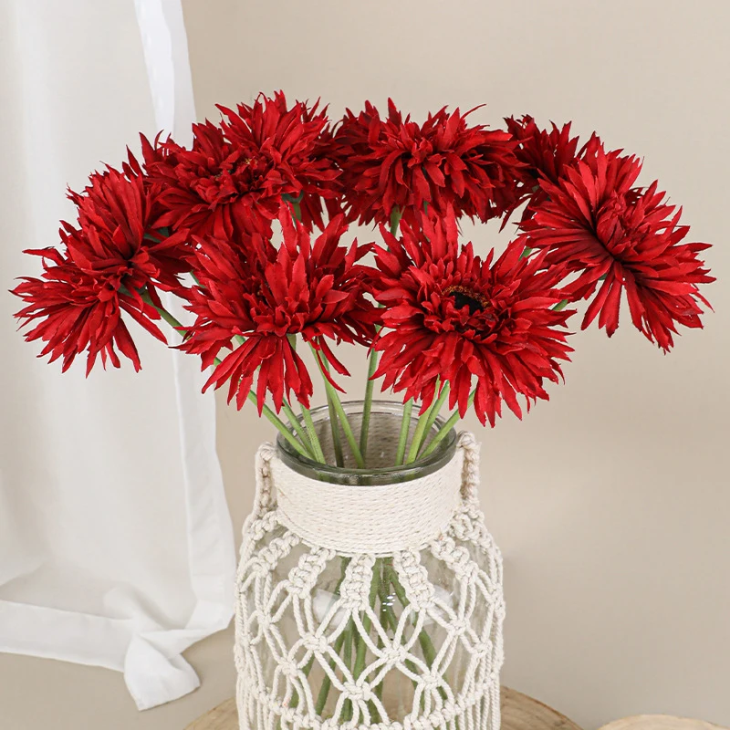 Decoratieve Gerbera kunstbloemen Niet-vervagende realistische bloemstuk Simulatie Gerbera Home Decor