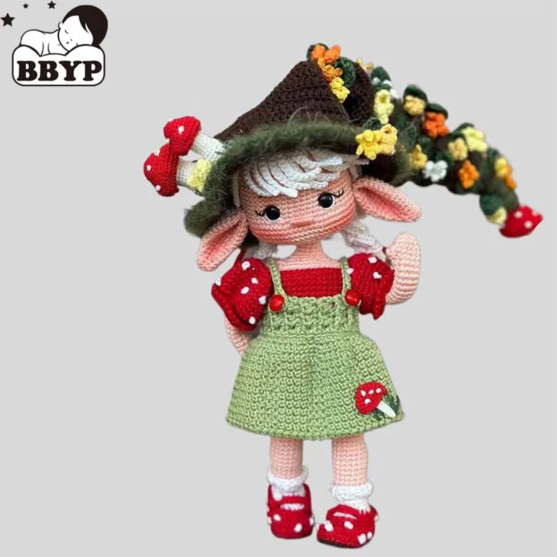 

Handmade Knitting Doll Hornbeam Elf Dolls Crochet Dolls For Home Accessories Pattern Craft Toy Ornaments
