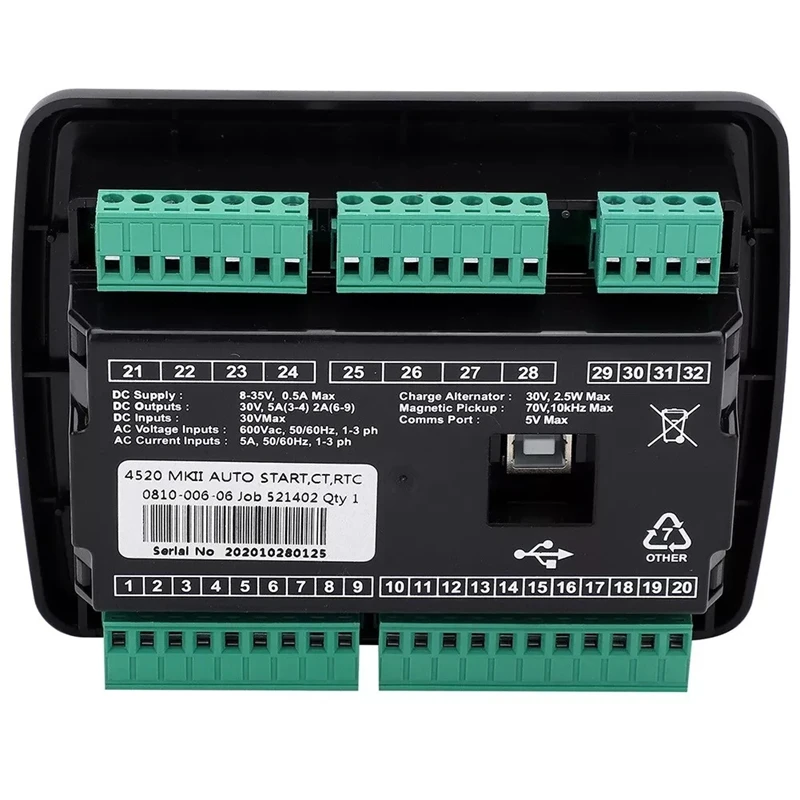 Reemplazo de controlador para generador DSE4520MKII, Panel de módulo de Control