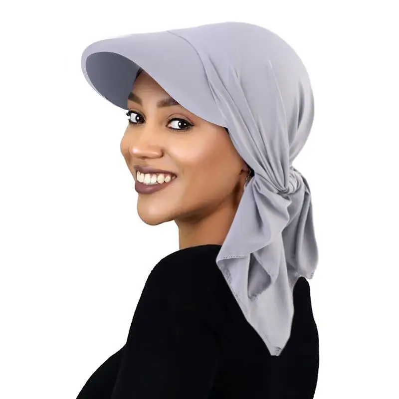 Women Muslim Stretch Turban Cap Islamic Clothing Bonnet Hat Outdoor Suncreen Baseball Cap Casual Breathable Bandana Hijab Caps