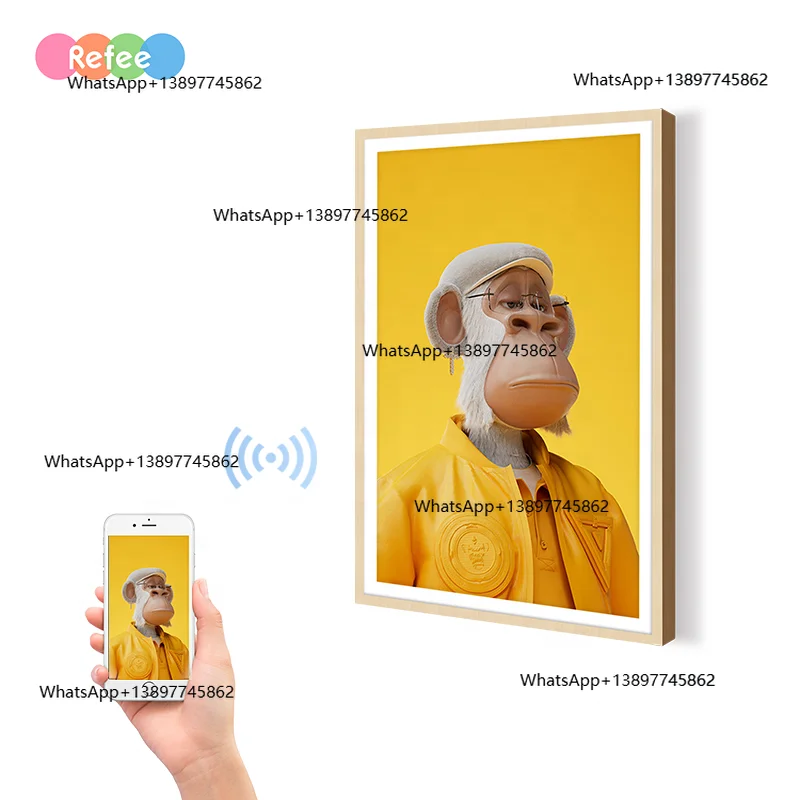 

Peiqi 22in 32in 40in 43in 55in Digital Art Screen Smart Electronic Picture Nft Display 2k 4k Display Oil Nft Picture Frame Art G