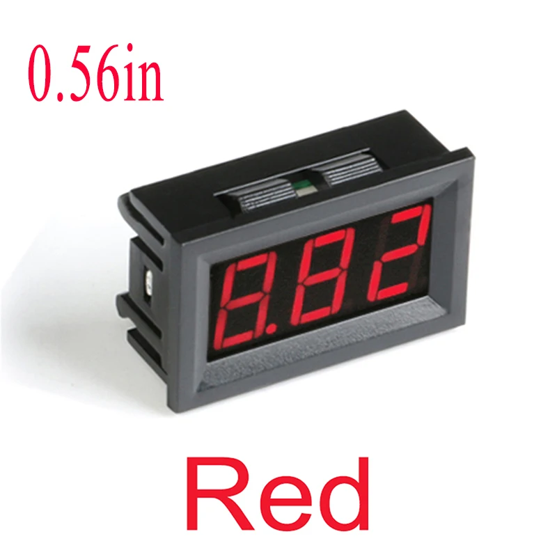 0.56in Car Boat Motorcycle Digital Voltmeter DC4.5V-30V LED Display Volt Voltage Meter Mini Tester Panel Ammeter