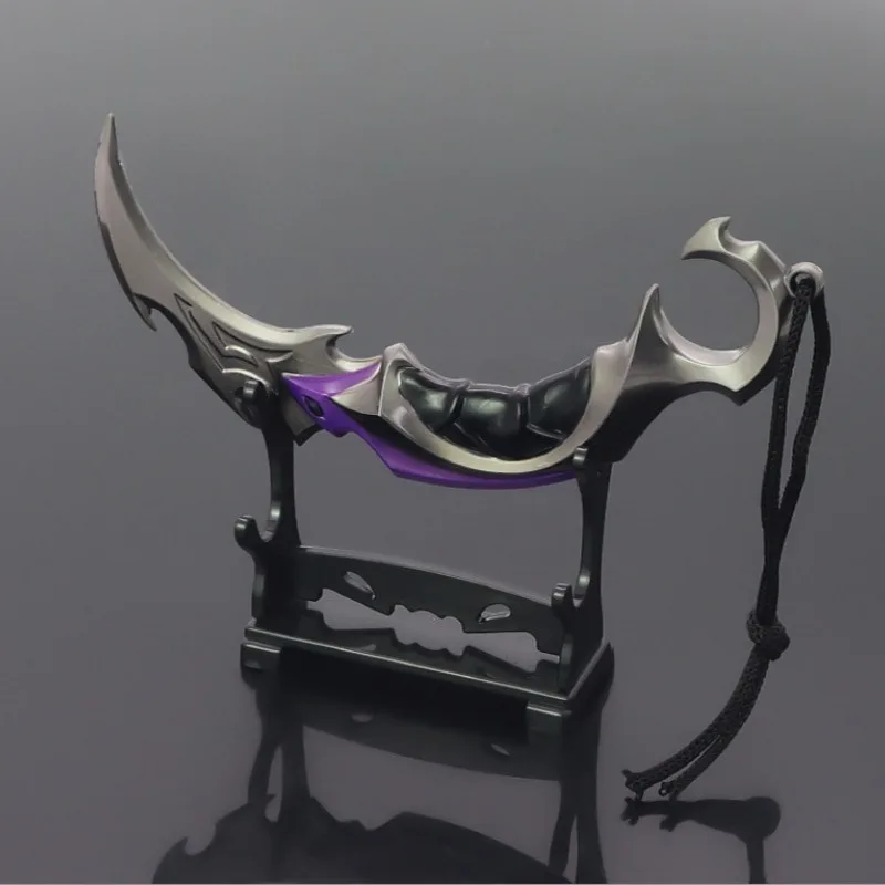 Valorant ナイフ近接リーバーアニメーション周辺機器 15 センチメートル Karambit 刀サムライソード武器モデル金属工芸ギフト少年のおもちゃ