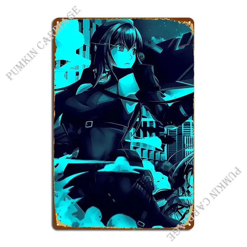 Girls Frontline Metal Plaque Poster Funny Create Wall Decor Club Tin Sign Poster