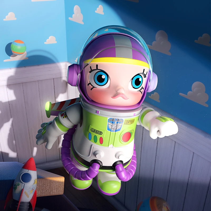Pop mart mega espaço molly 400% buzz lightyear série caixa