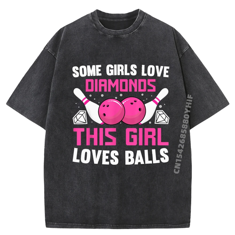 

Funny Bowling Art For Women Girls Track Bowling Spare Bowler Mens Clothing Plus Size Washed Tshirts Graphic Tees