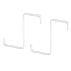 2PCS Silver Multi-Purpose Storage Hooks Door Hook Kitchen Tools Accessories Cabinet Clothes Hanger Dropshipping load-bearing