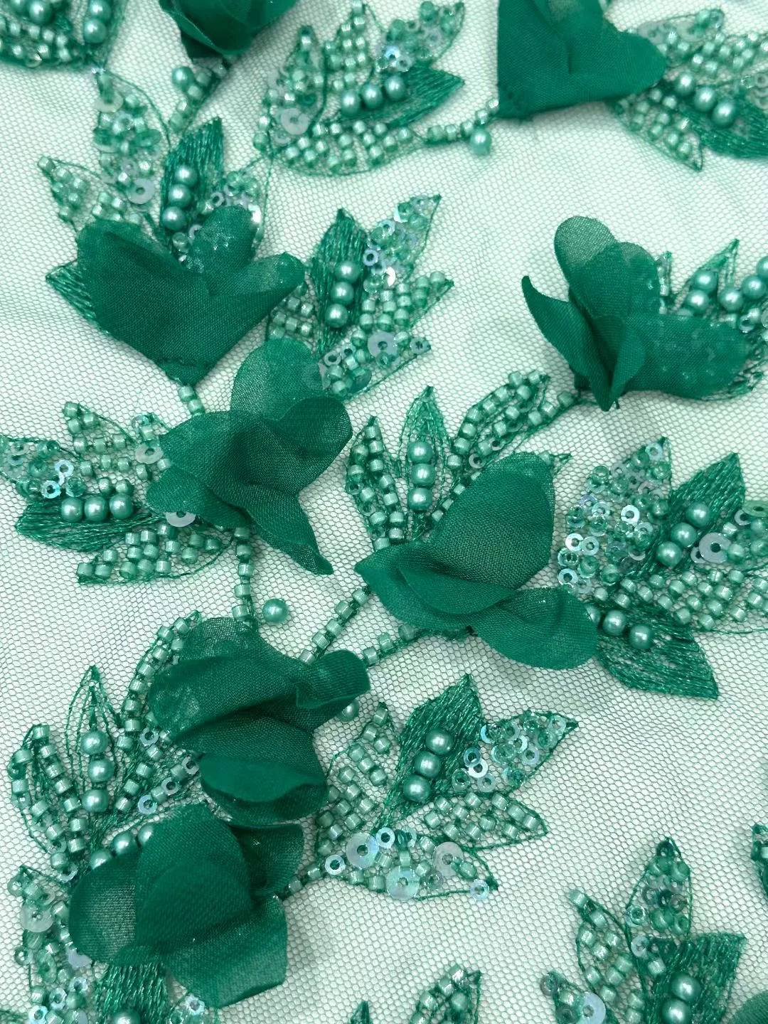 African Mesh Lace Sequin Fabric,For Sewing,Clothes,Beaded,Tulle,Wedding Dresses,Embroidery,Fabrics By The Meter,Crafts,5 Yards