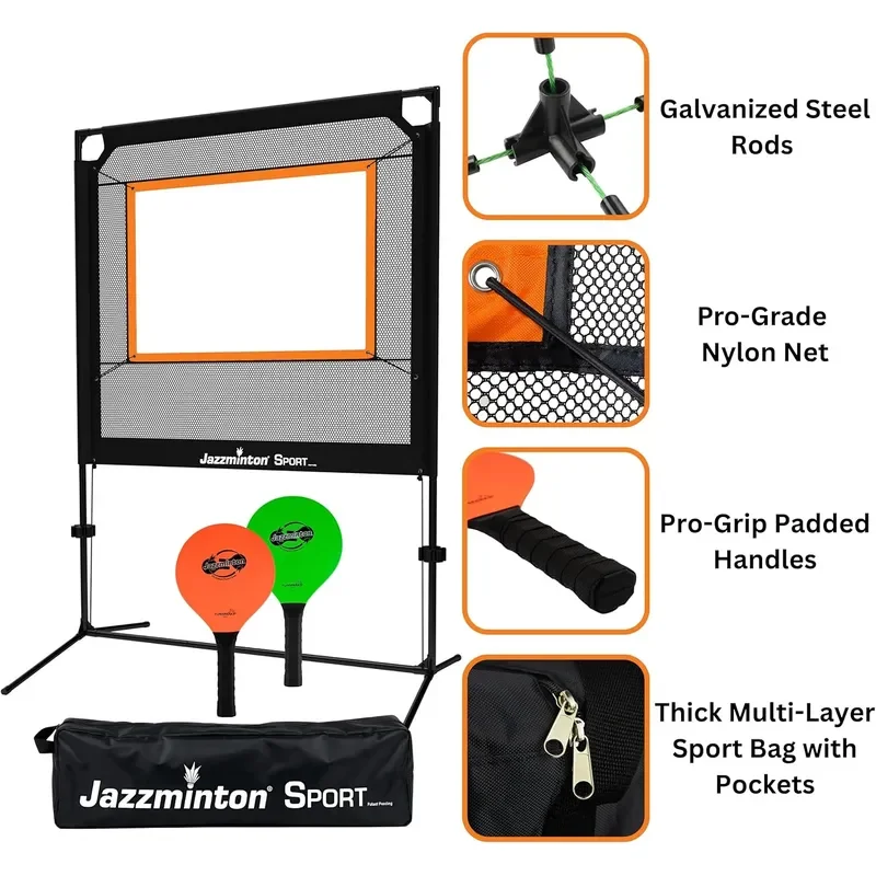 Sport The Original Paddle Game with Net for Indoors Outdoors Active Joint-Friendly Family Fun Like Badminton Pickleball