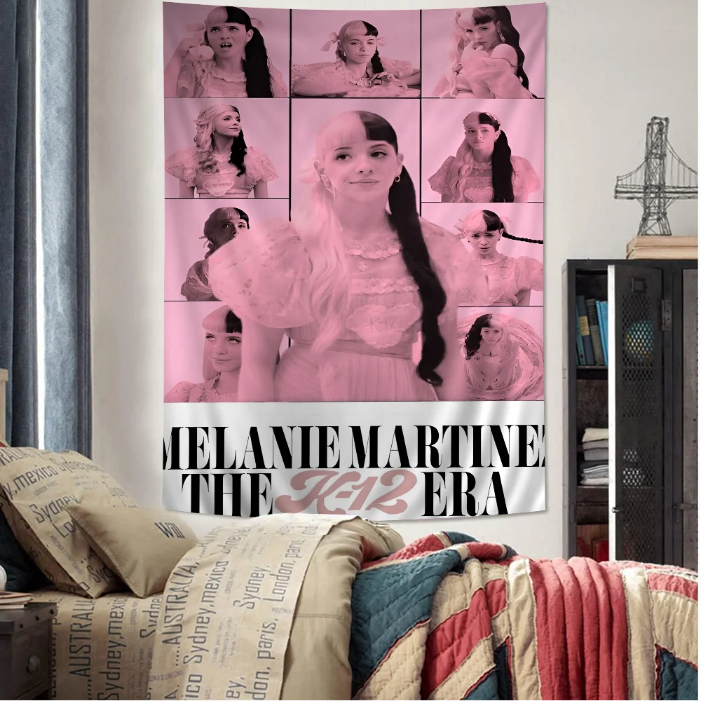 

Singer M-Melanie Martinez Colorful Tapestry Wall Hanging Hippie Flower Wall Carpets Dorm Decor Japanese Tapestry